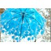 Купить Зонт Листья синие 